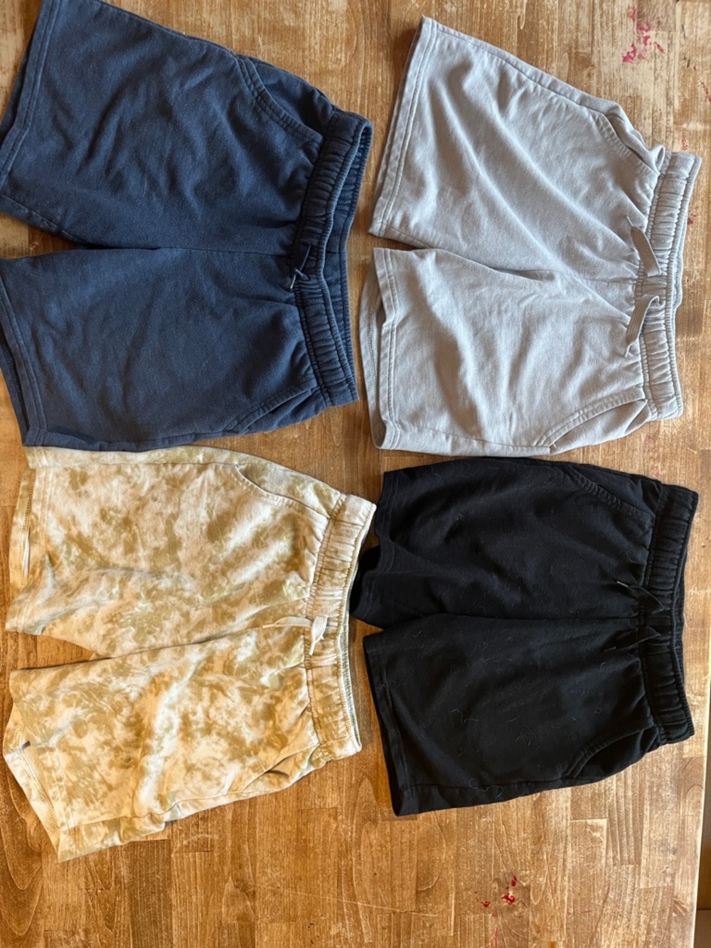 4 Pairs Kids Cotton-blend Shorts - Navy, Gray, Black, Tie-Dye | Cat & Jack